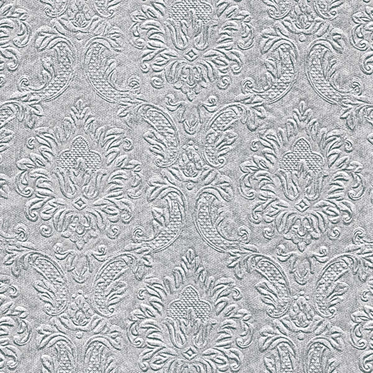 Servilletas 33 x 33 cm Ornament Silver Xmas