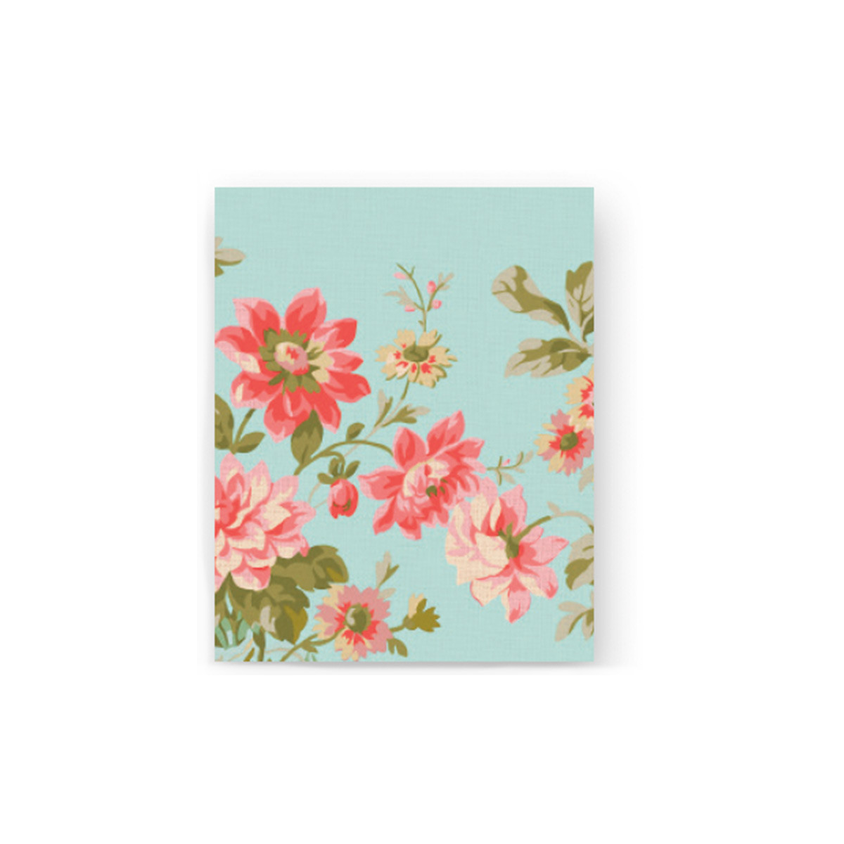 Mantel 80 x 80 cm Painted Dahlias