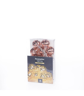 Luces de bolas LED Cobre 3 cm