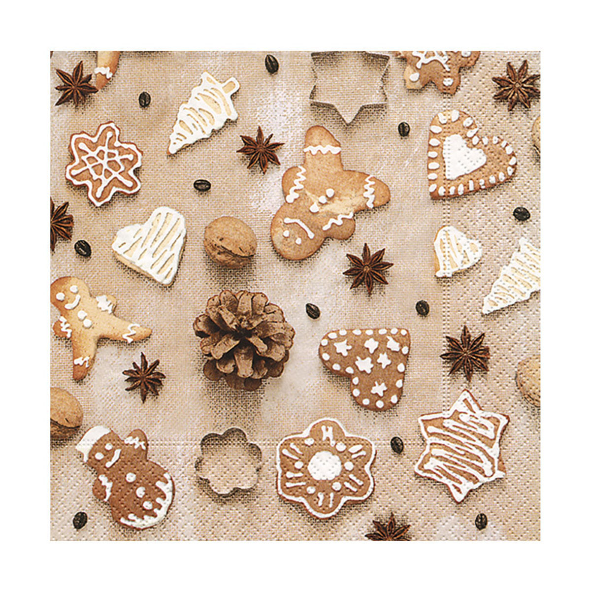 Servilletas 33X33 Christmas Cookies