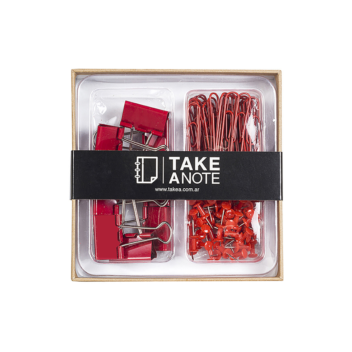 Set de escritorio - Rojo