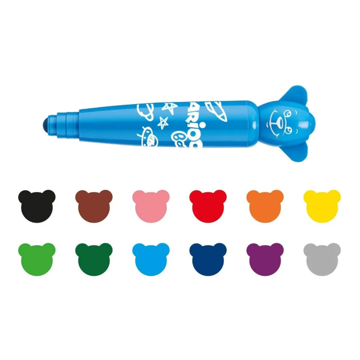 Marcadores Teddy Baby Carioca x 12