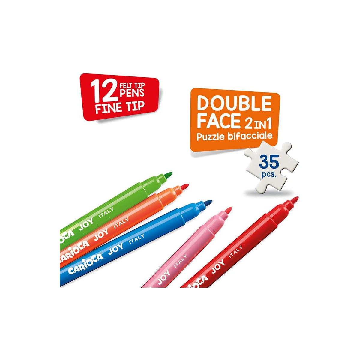 Rompecabezas 35Pc Ciudad X12 Marcadores
