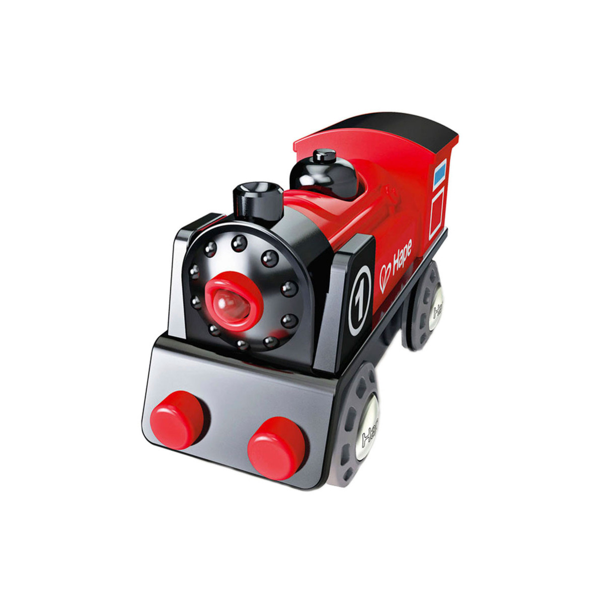 Locomotora Roja a Pilas para Tren de Juguete Hape