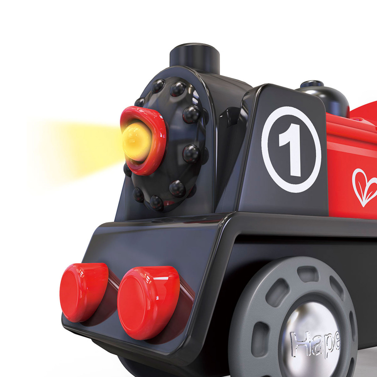 Locomotora Roja a Pilas para Tren de Juguete Hape