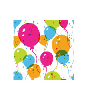 Servilletas 33 x 33 cm Splash Ballons