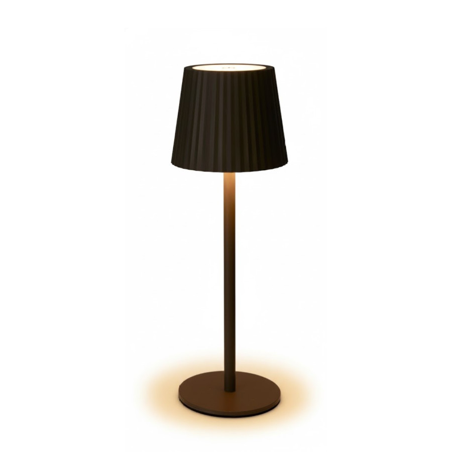 Lámpara de Mesa Recargable USB 27 cm Taupe Alparamis