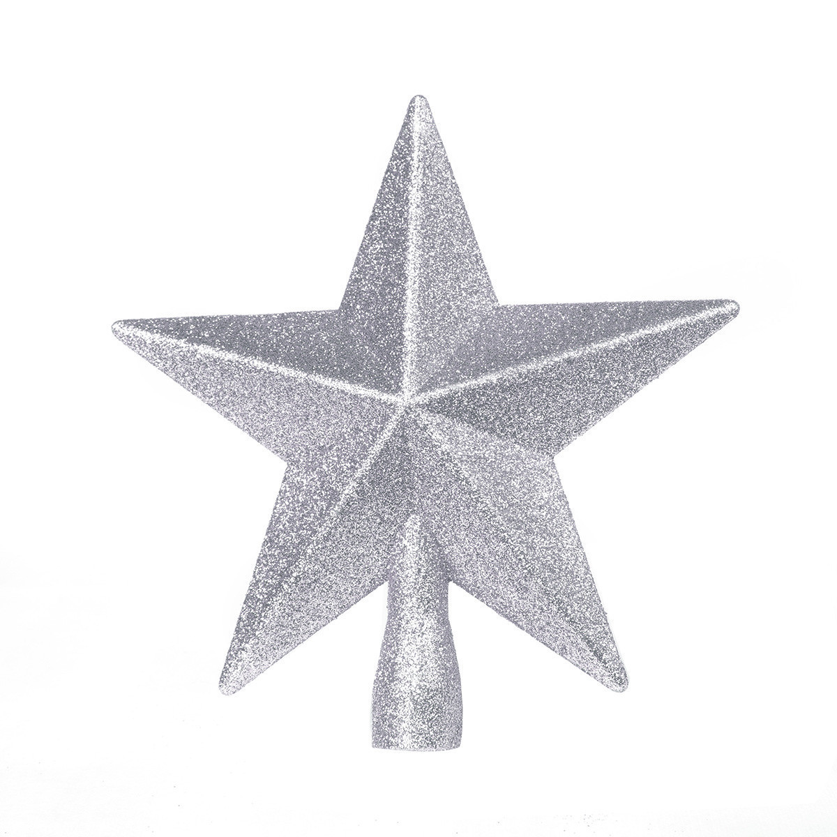 Estrella Punta de Árbol Plateada 19 cm Alparamis