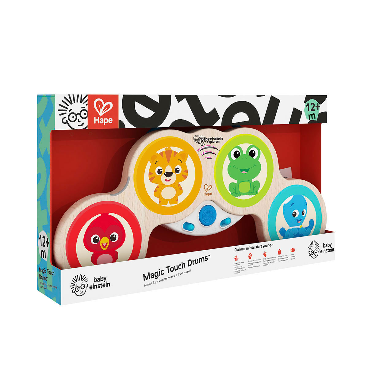 Tambores Magic Touch Hape Instrumento de Juguete