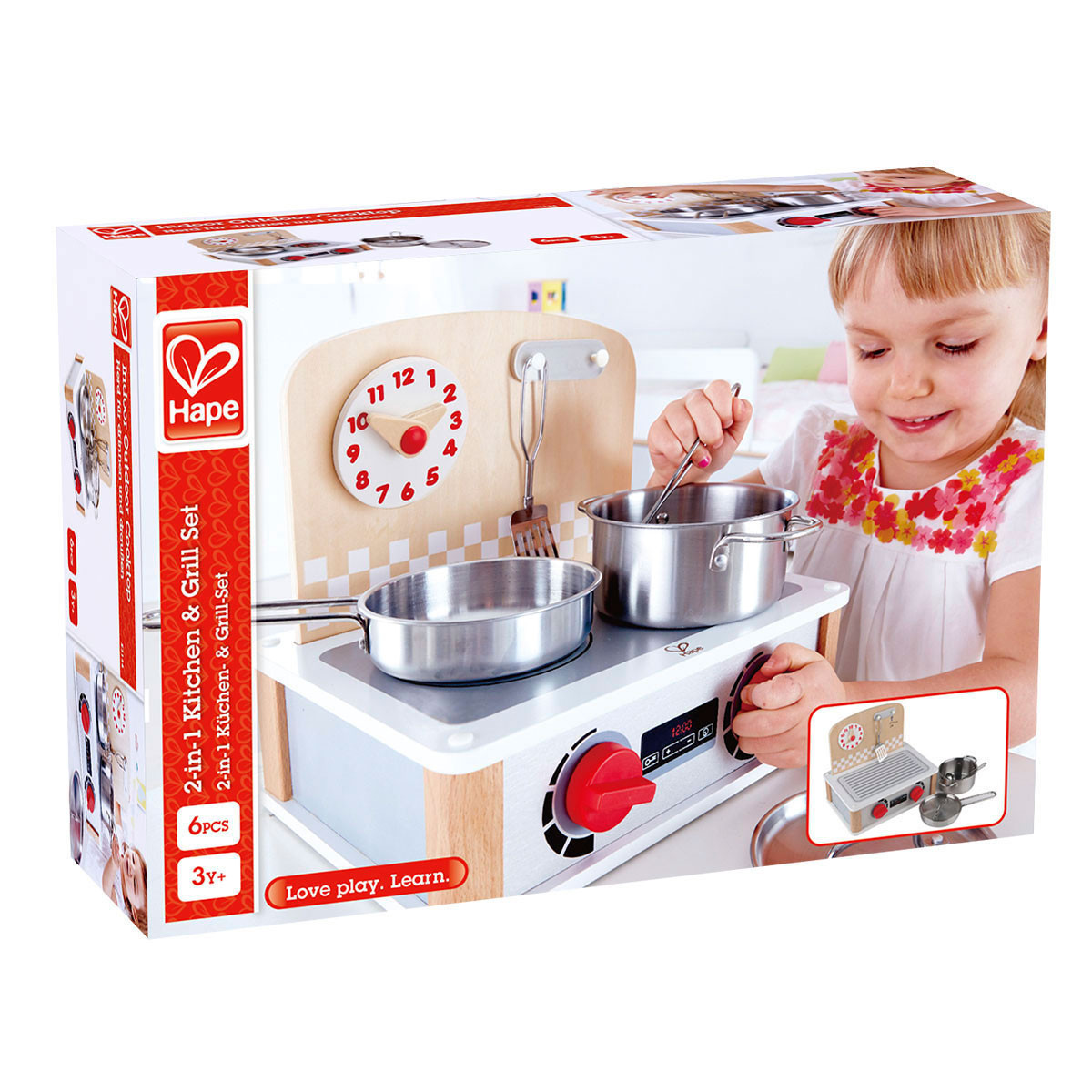 Juego de cocina y parrilla 2 en 1