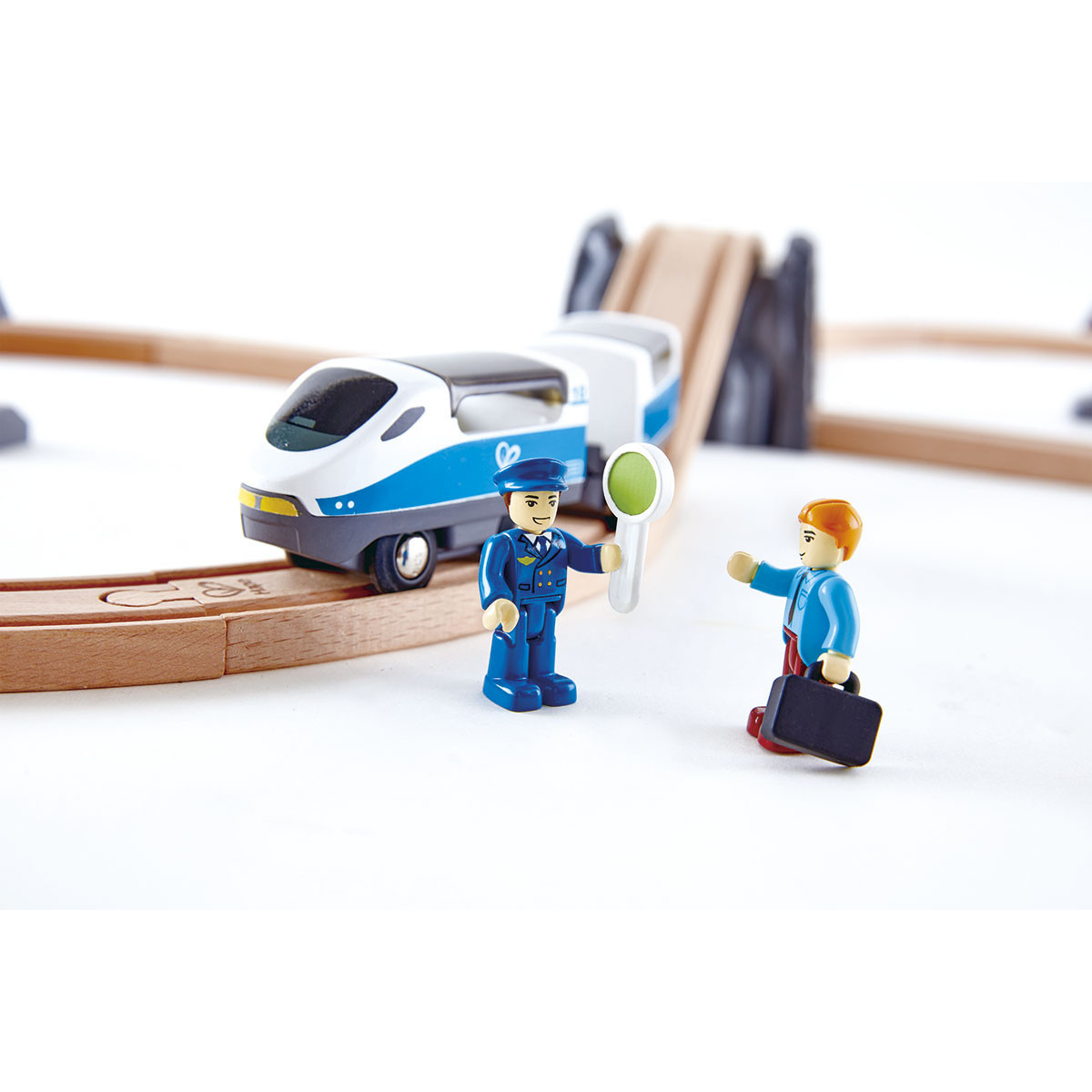 Set de Pista de Trenes en Forma de 8 Hape Vías de Juguete