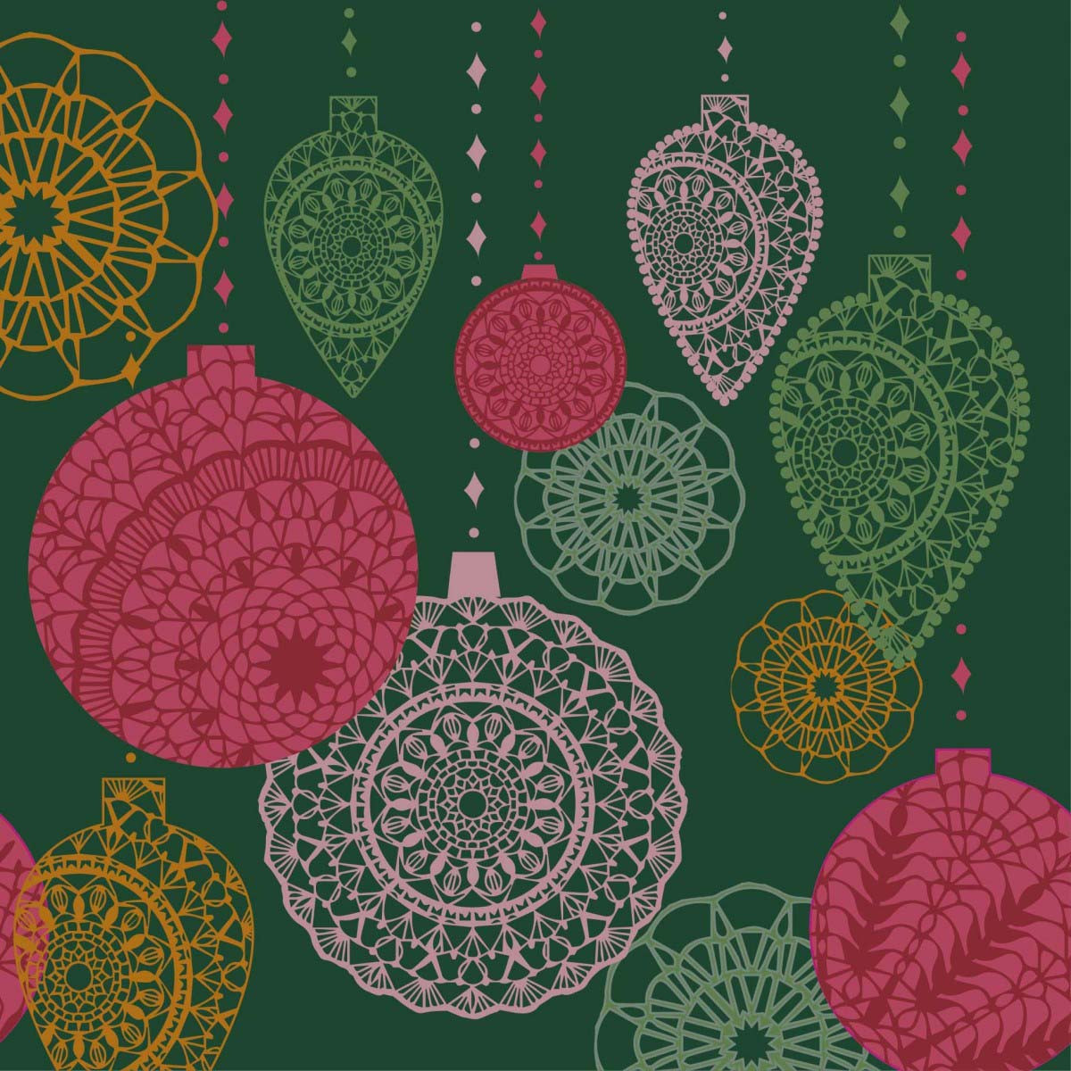 Servilletas 33 x 33 cm Opulent Bauble Xmas