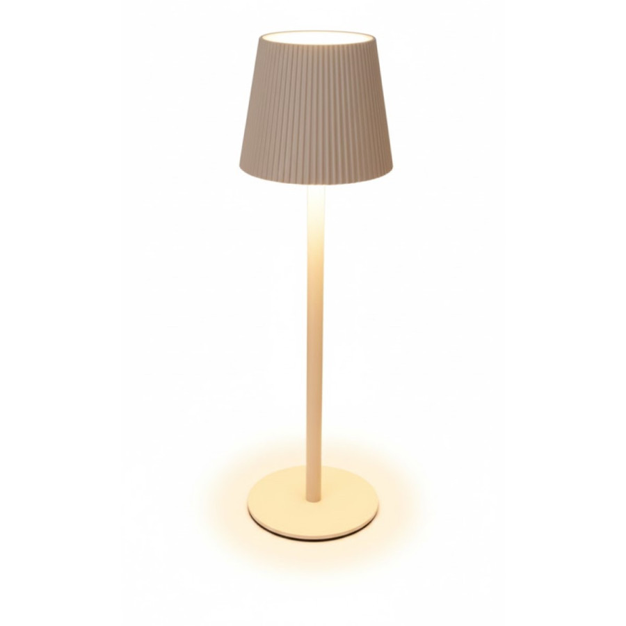 Lámpara de Mesa Recargable USB 36 cm Crema Alparamis