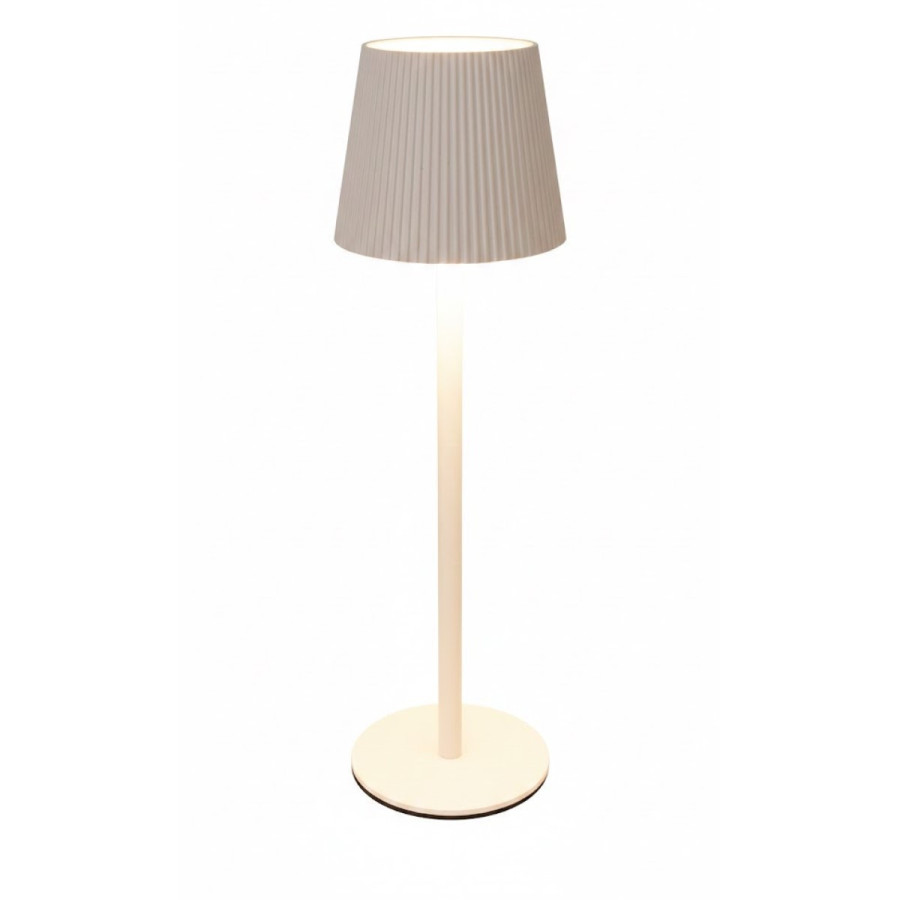 Lámpara de Mesa Recargable USB 36 cm Blanca Alparamis