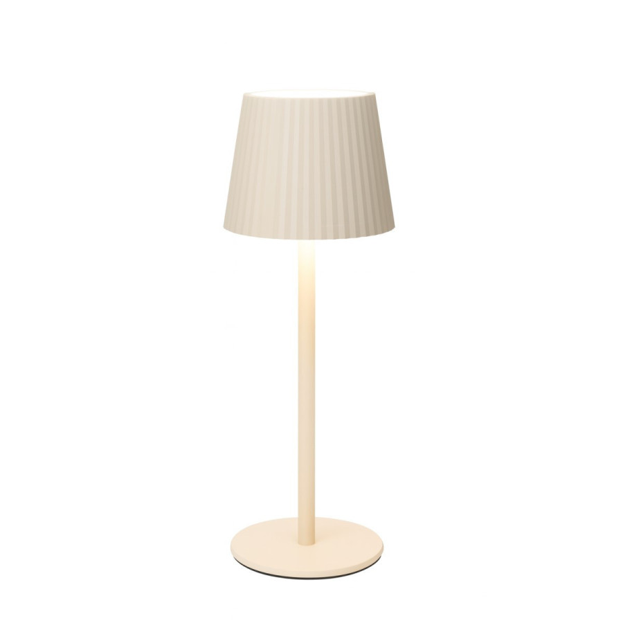 Lámpara de Mesa Recargable USB 27 cm Crema Alparamis