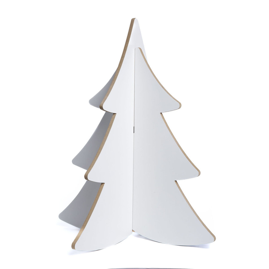 Adorno de Pino de Madera Encastrable 60 cm