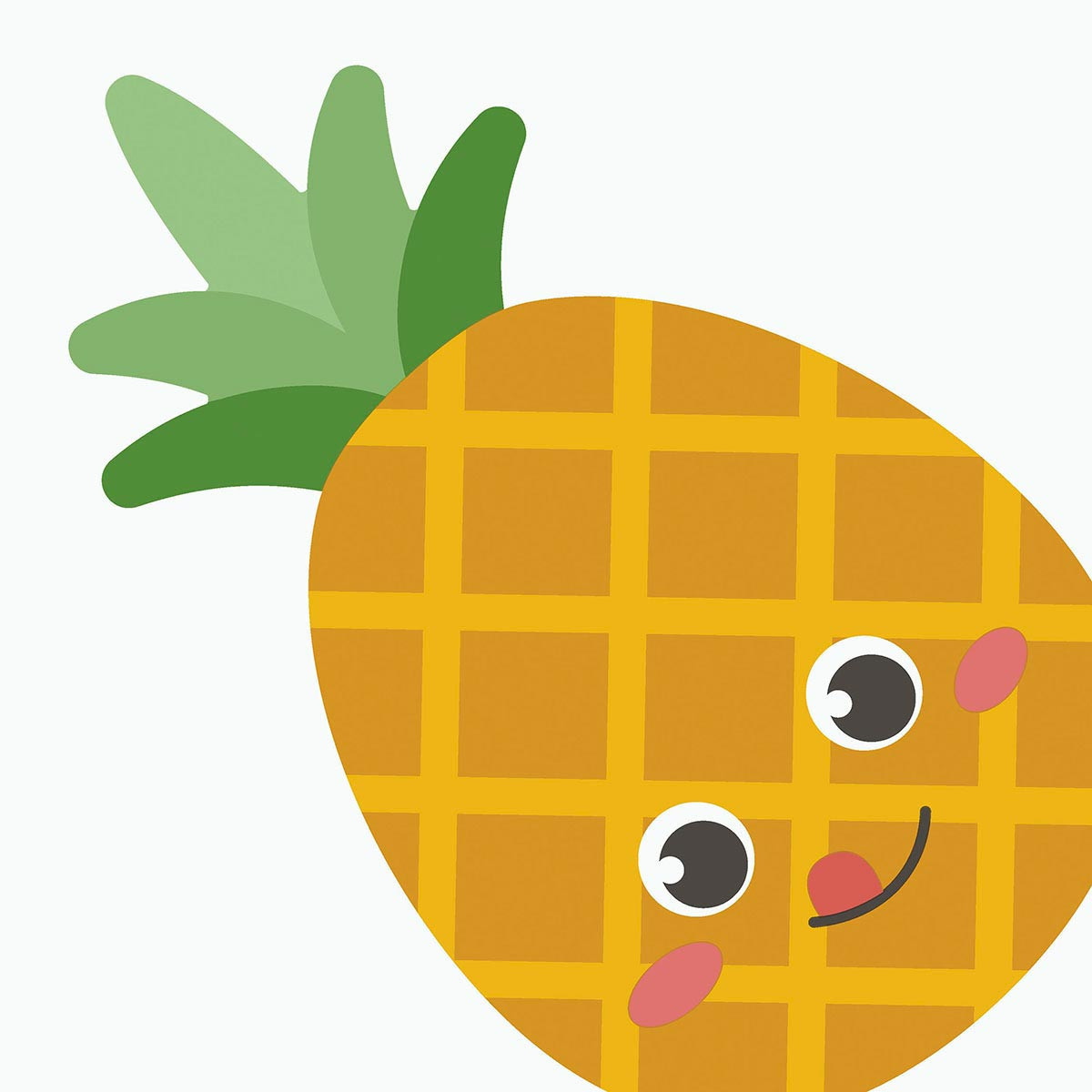 Servilletas 33 x 33 cm Troqueladas Silhouette Pineapple