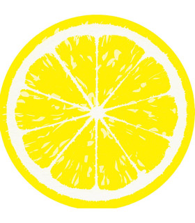Servilletas 33 x 33 cm Troqueladas Silhouette Lemon
