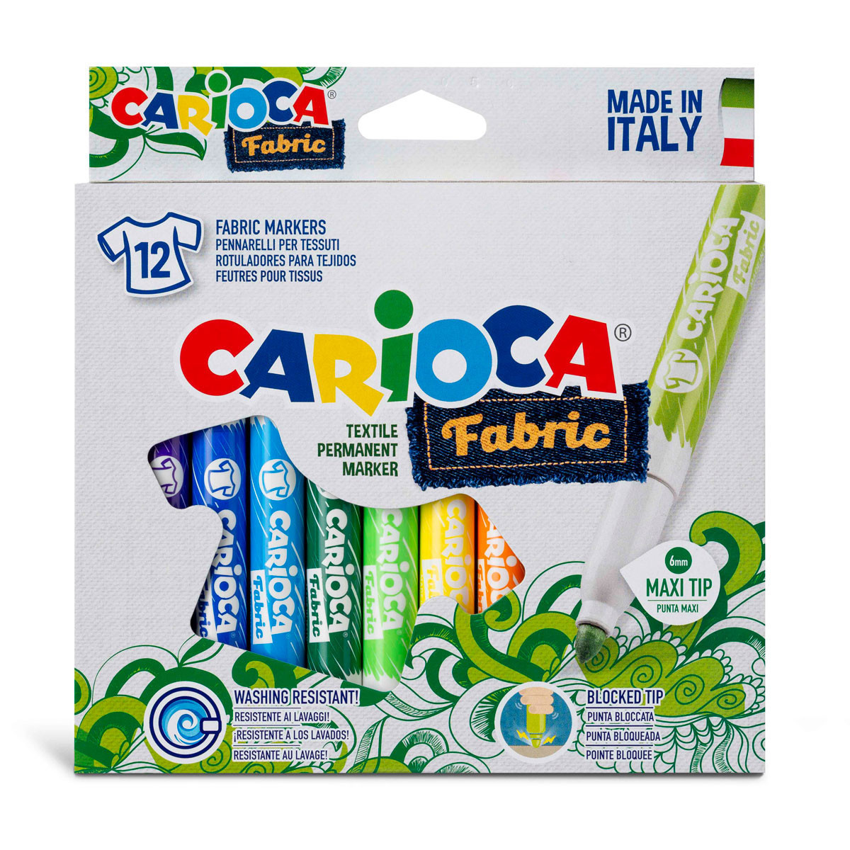 Marcadores Para Tela Carioca x 12