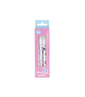 Set de 4 Lápices Push Up Butterfly Alparamis