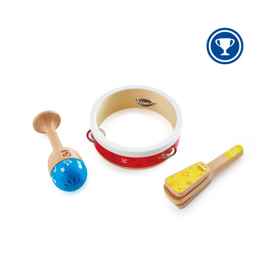 Set de Percusión de 3 Piezas de Juguete Hape