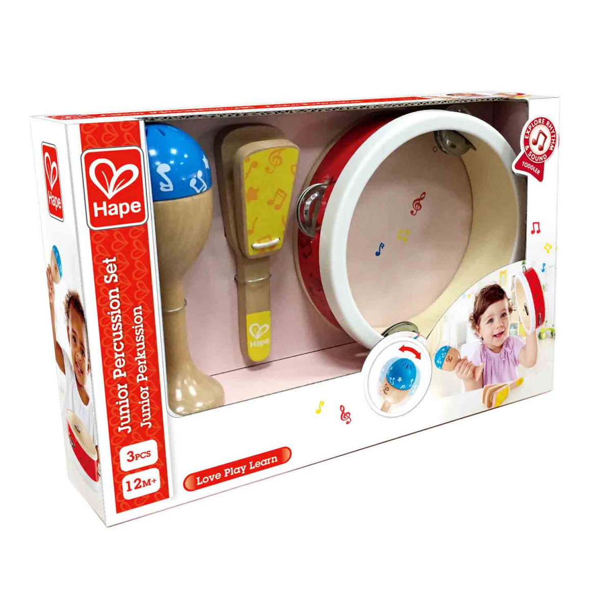 Set de Percusión de 3 Piezas de Juguete Hape