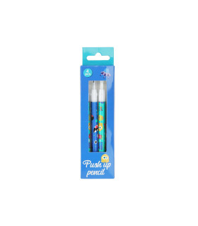 Set de 4 Lápices Push Up Monsters Alparamis