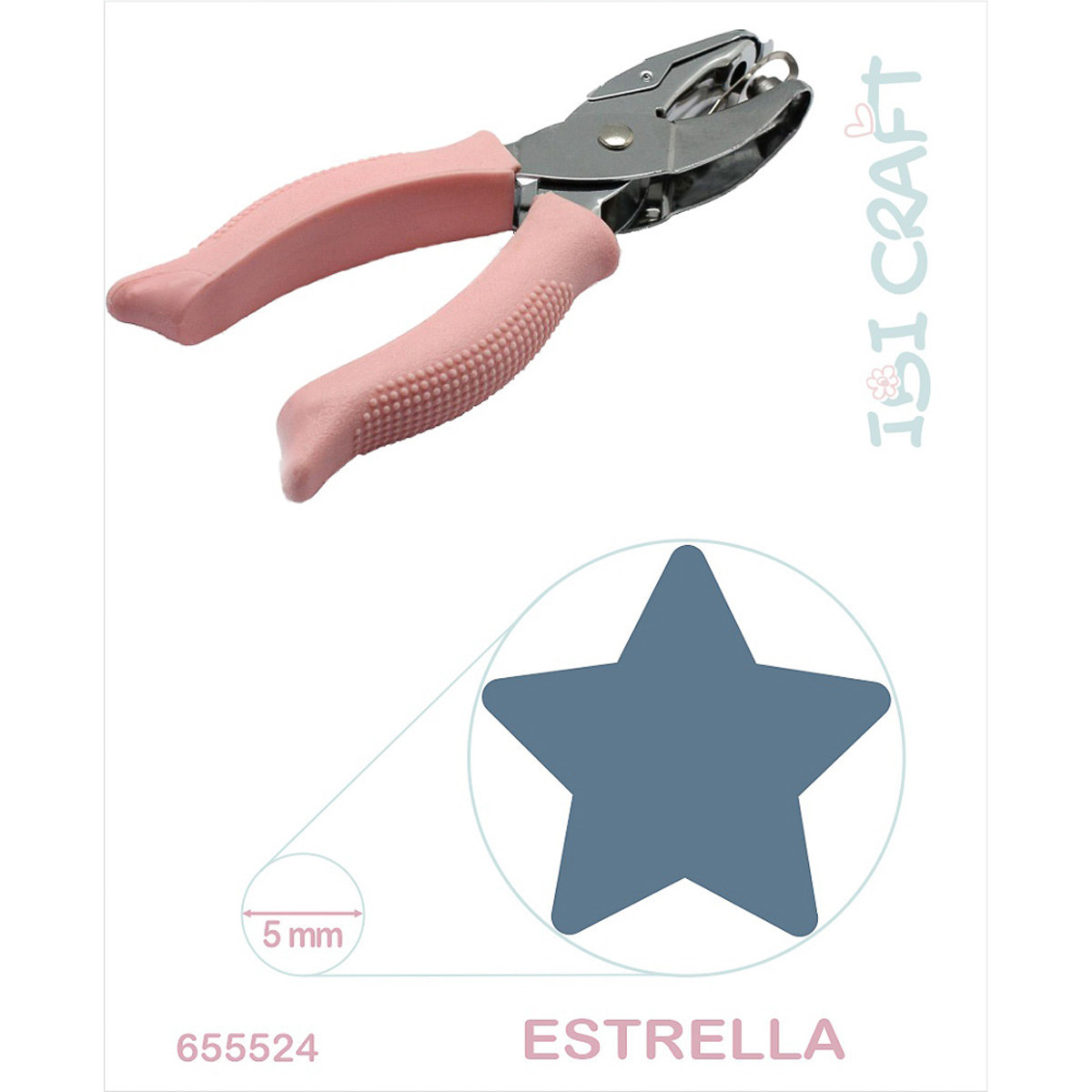 Perforadora Pinza Estrella 5 mm Ibicraft