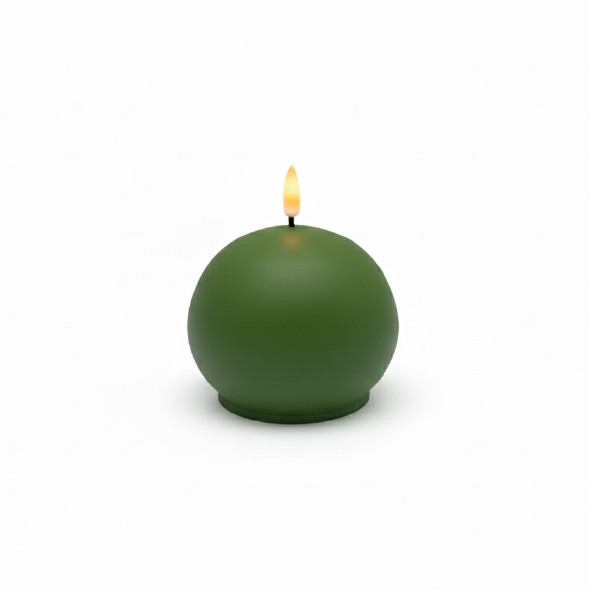 Vela Esférica LED Verde 10 cm Alparamis