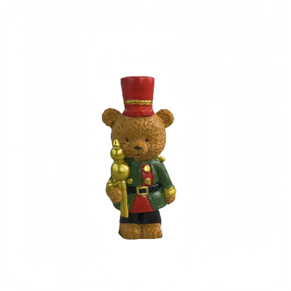 Adorno de Navidad Osito con Cetro 8 cm Alparamis