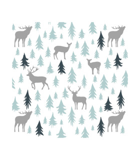 Servilletas 33 x 33 cm Earth Xmas