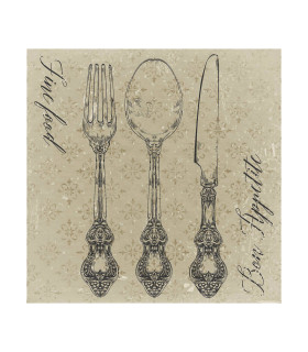 Servilletas 33 x 33 cm Fine Food