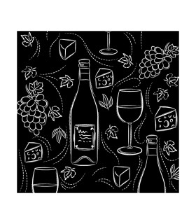 Servilletas 33 x 33 cm Wine And Cheese