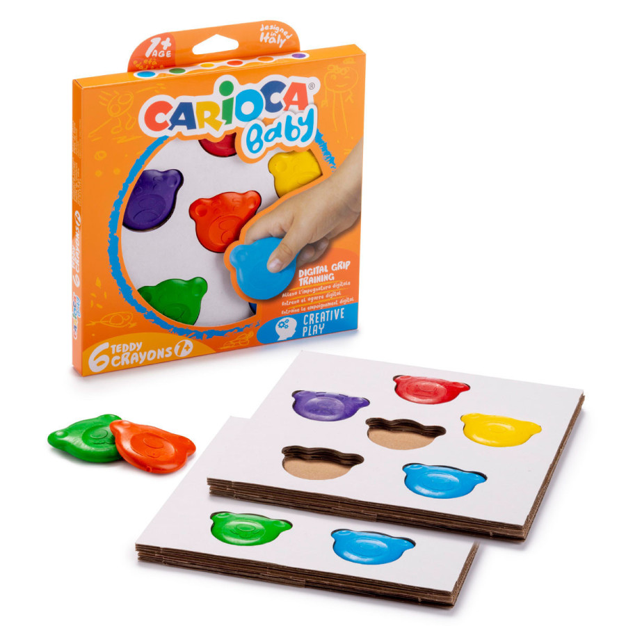 Crayones Teddy Baby Carioca x 6