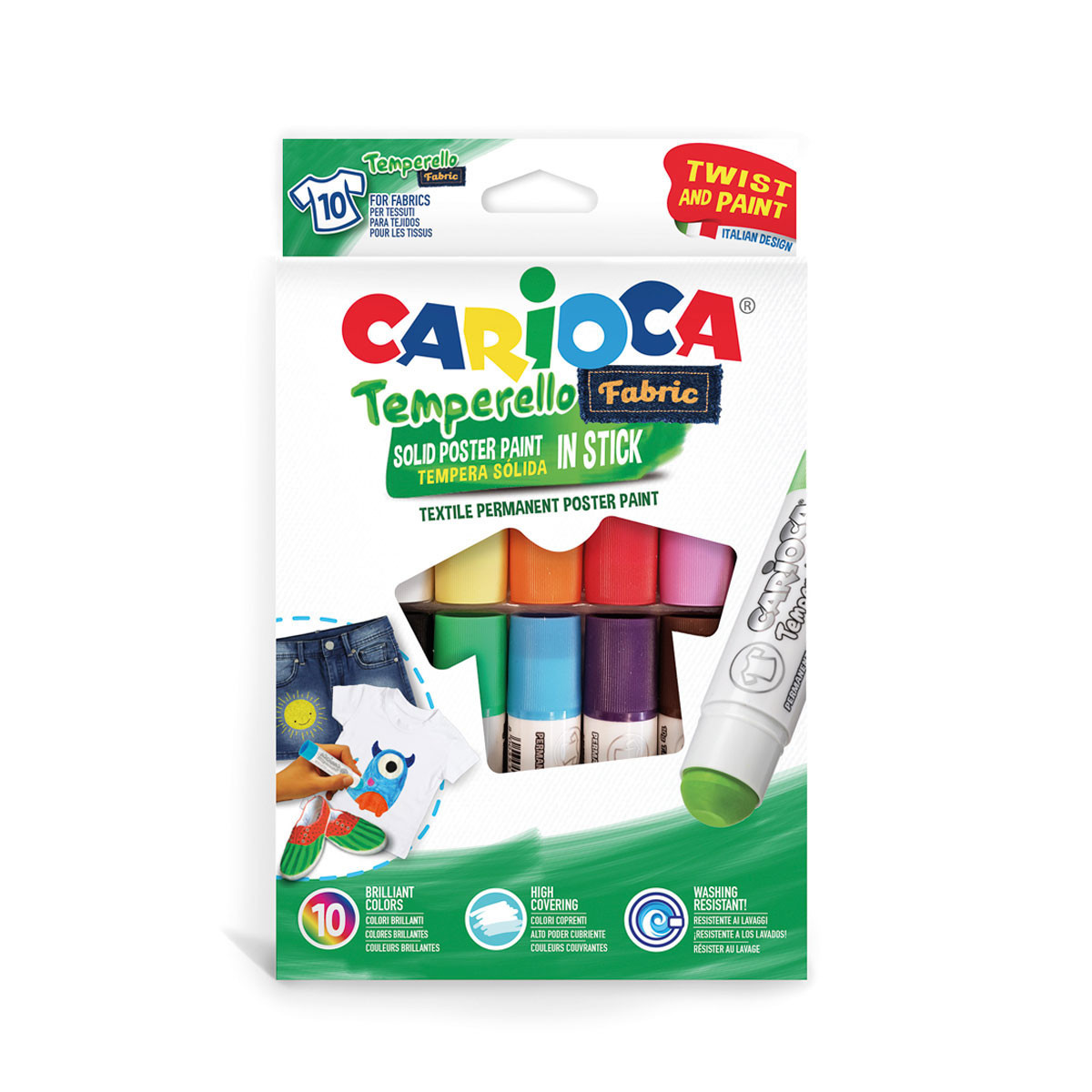 Témperas Sólidas para Tela Temperello Carioca x 10