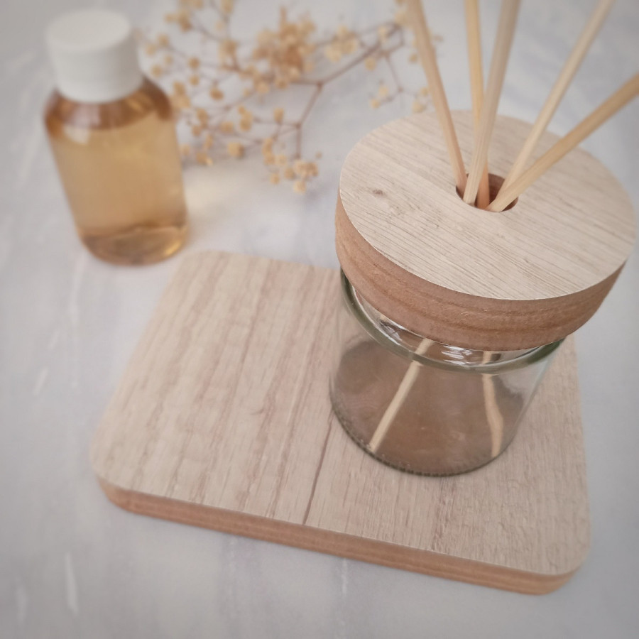 Difusor 100 ml con Bandeja de Madera
