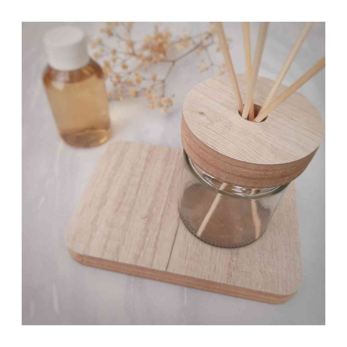 Difusor 100 ml con Bandeja de Madera