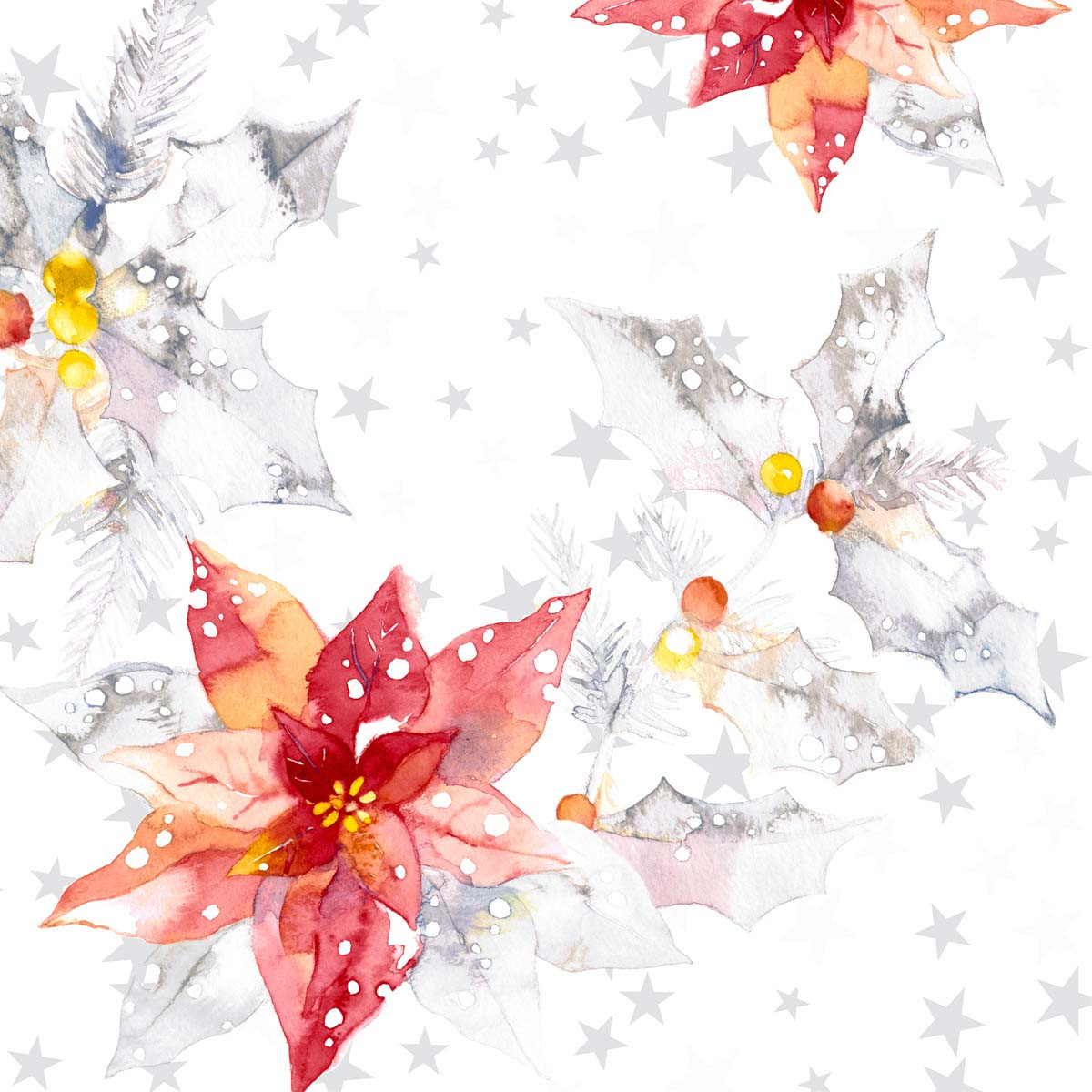 Servilletas 33 x 33 cm Winter Deram Xmas