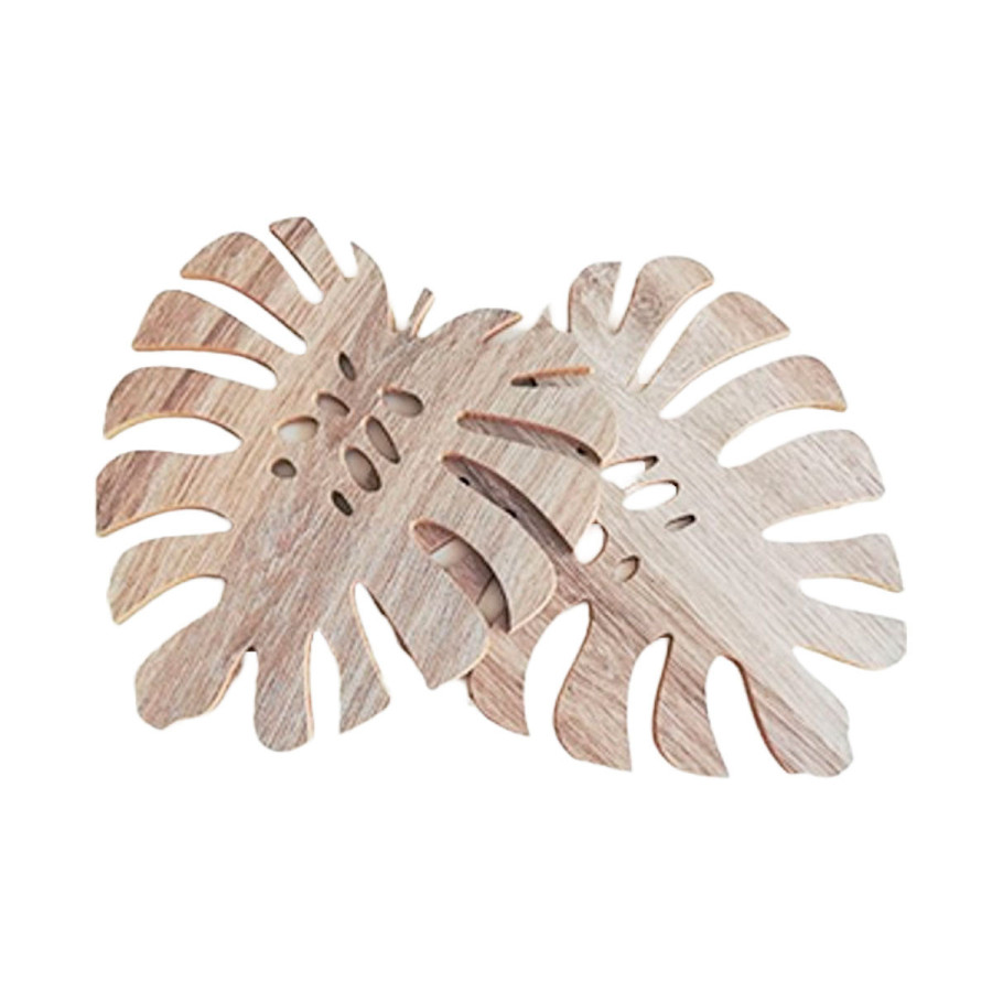 Posafuentes Hoja Monstera 20 cm x 2
