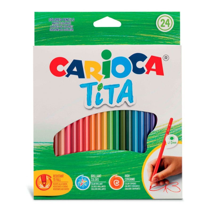 Lápices Tita de Colores Carioca x 24
