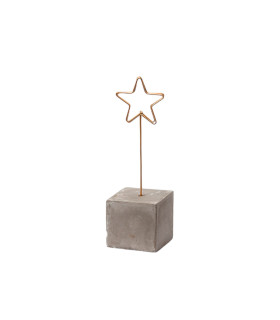 Portafoto con Base de Cemento Estrella Alparamis