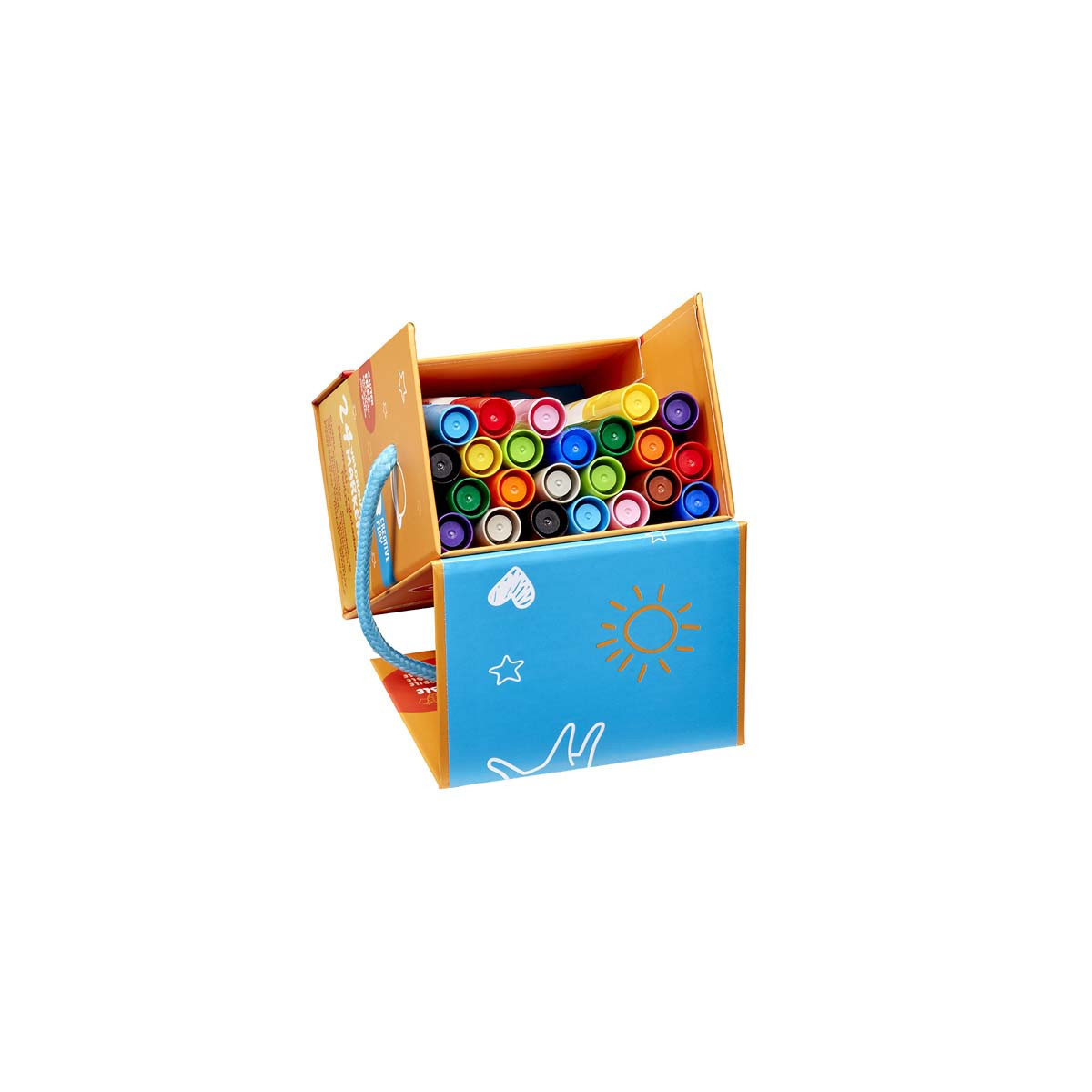 Marcadores Baby Carioca x 24 Hard Box