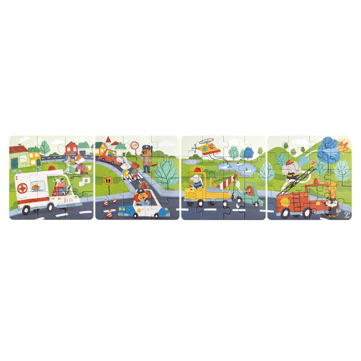 Puzle Vehículos de Rescate Hape