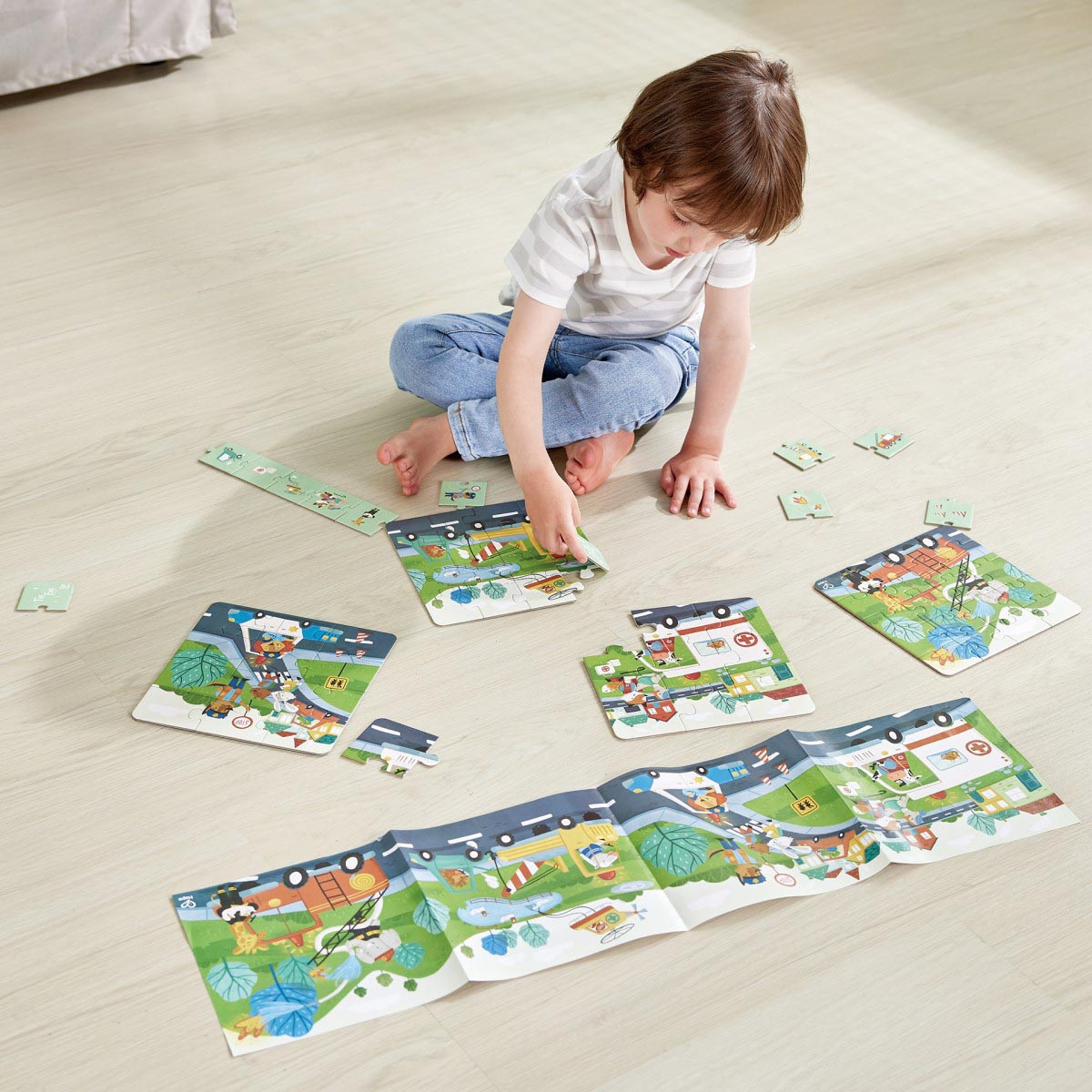 Puzle Vehículos de Rescate Hape