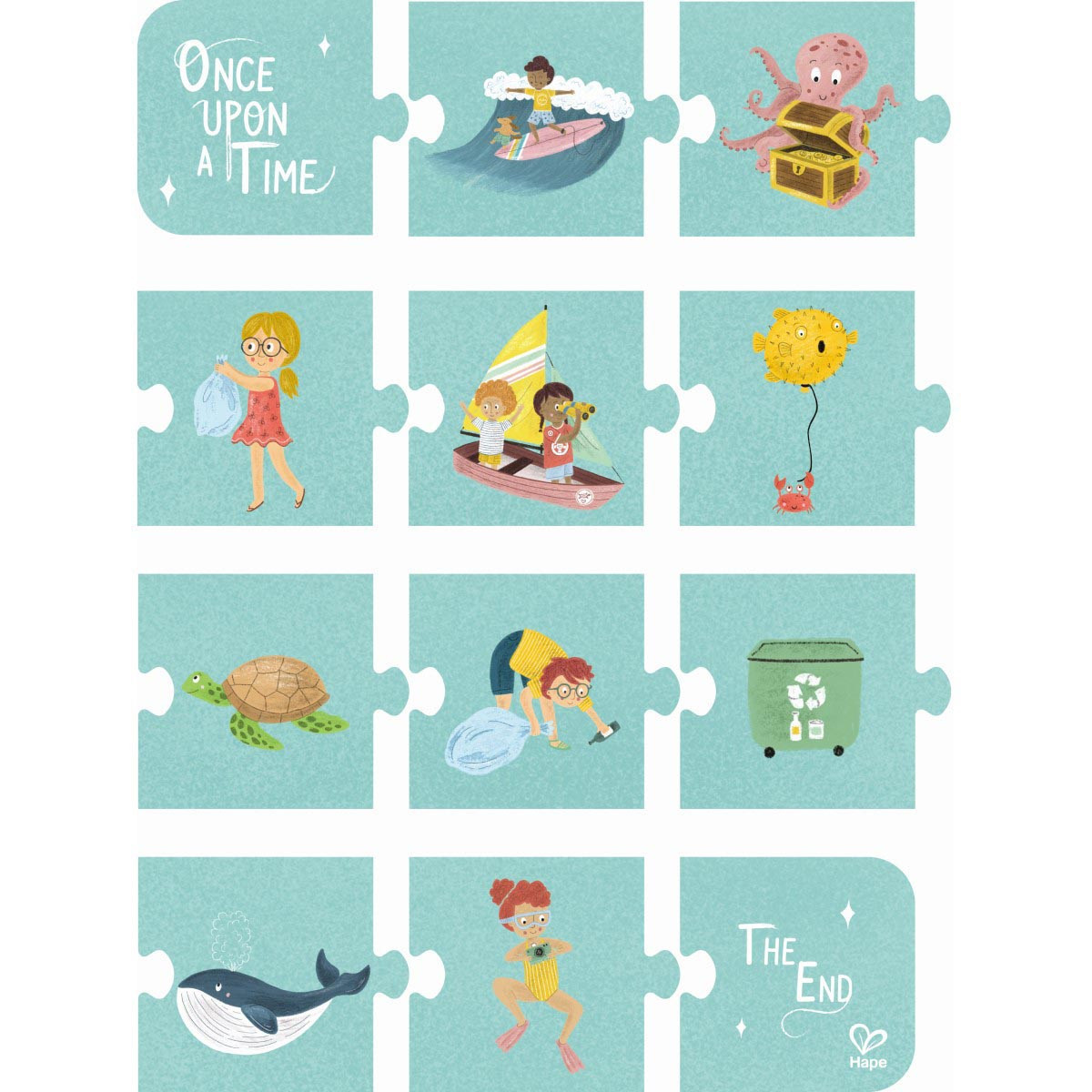 Puzle Amigos del Mar Hape