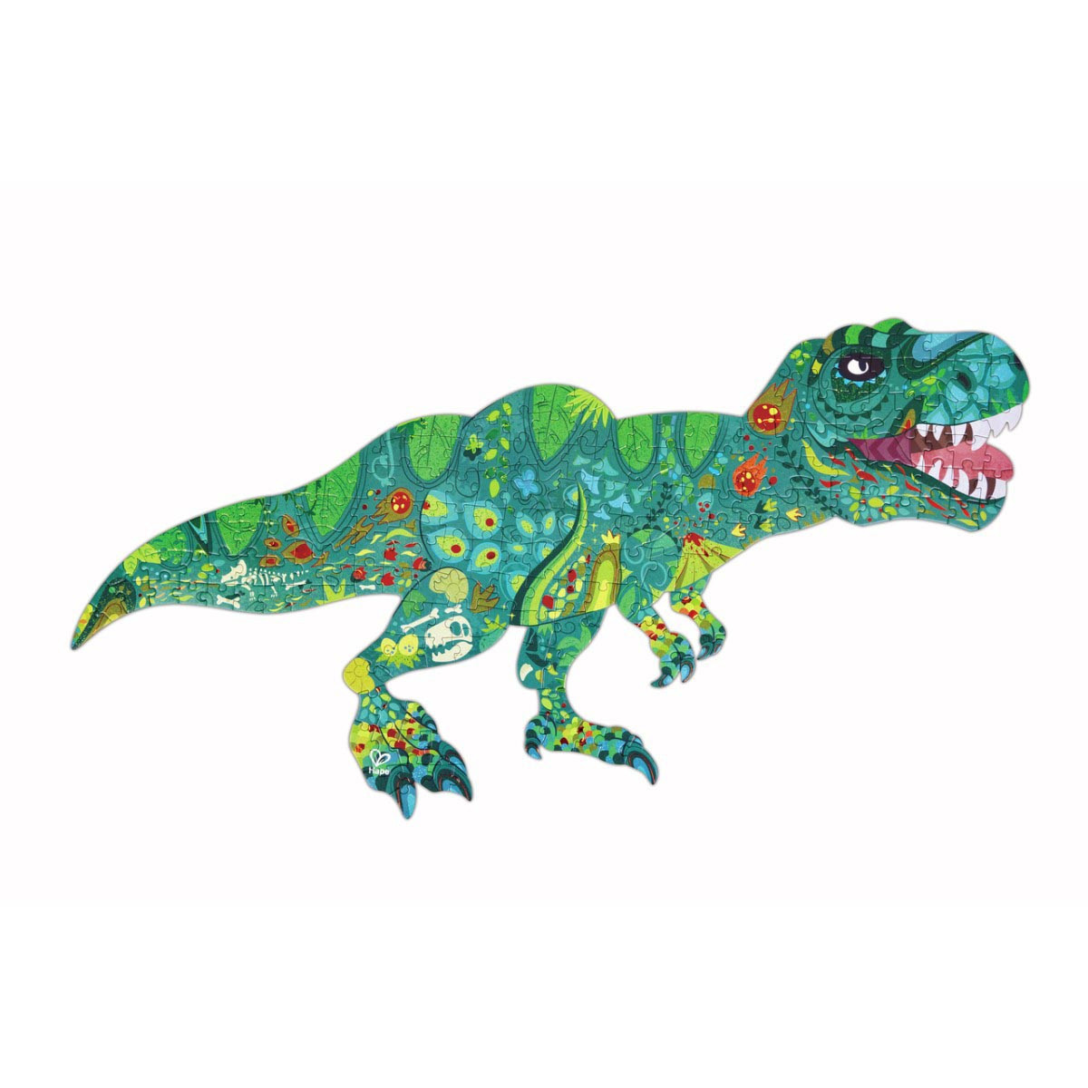 Puzzle de Piso Brillante de Dinosaurios 200 Pzs Hape