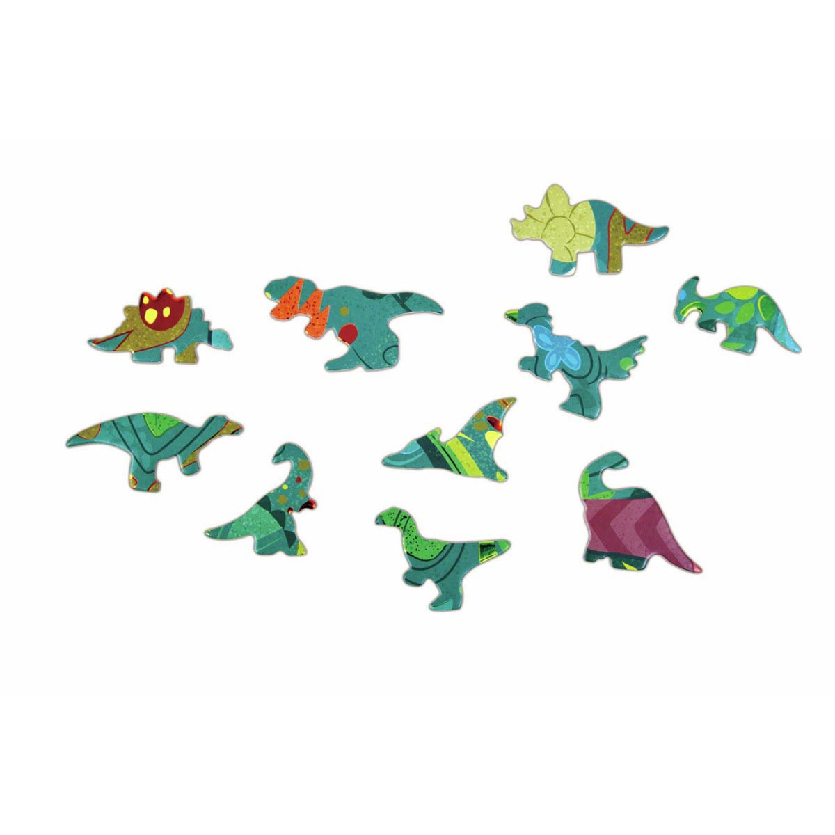 Puzzle de Piso Brillante de Dinosaurios 200 Pzs Hape