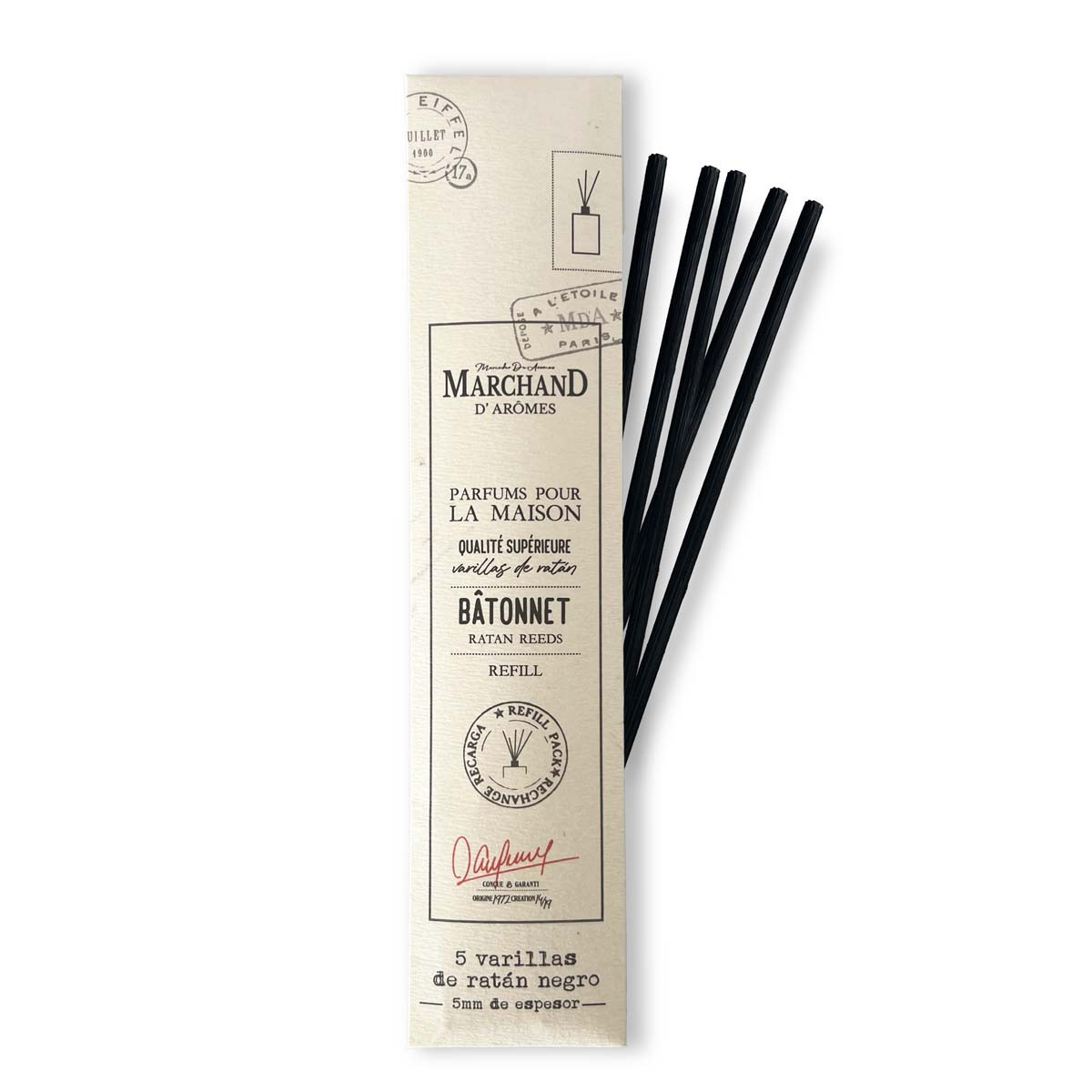 Varillas de Ratán para Difusor Ambiental Marchand D Aromes x 5