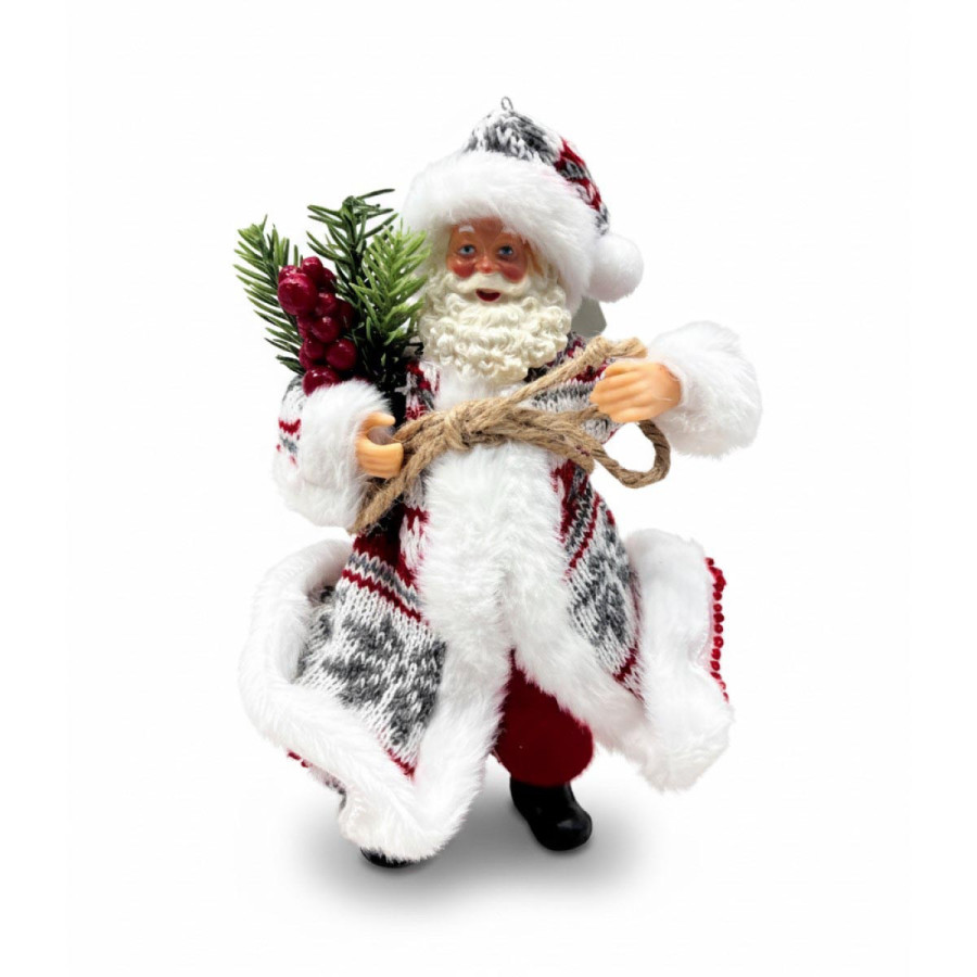 Adorno de Papá Noel Rojo 18 cm Alparamis