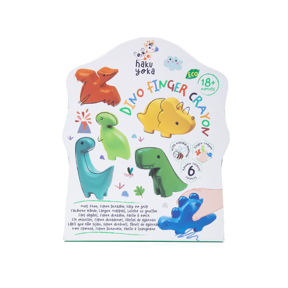 Crayones Dinofinger x 6 Haku Yoka